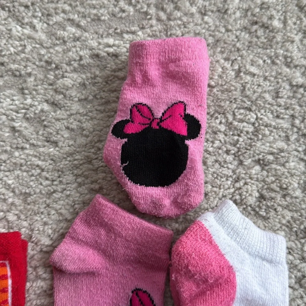Gently Worn Girls Disney, Sesame Street Socks - Newborn-12 Months